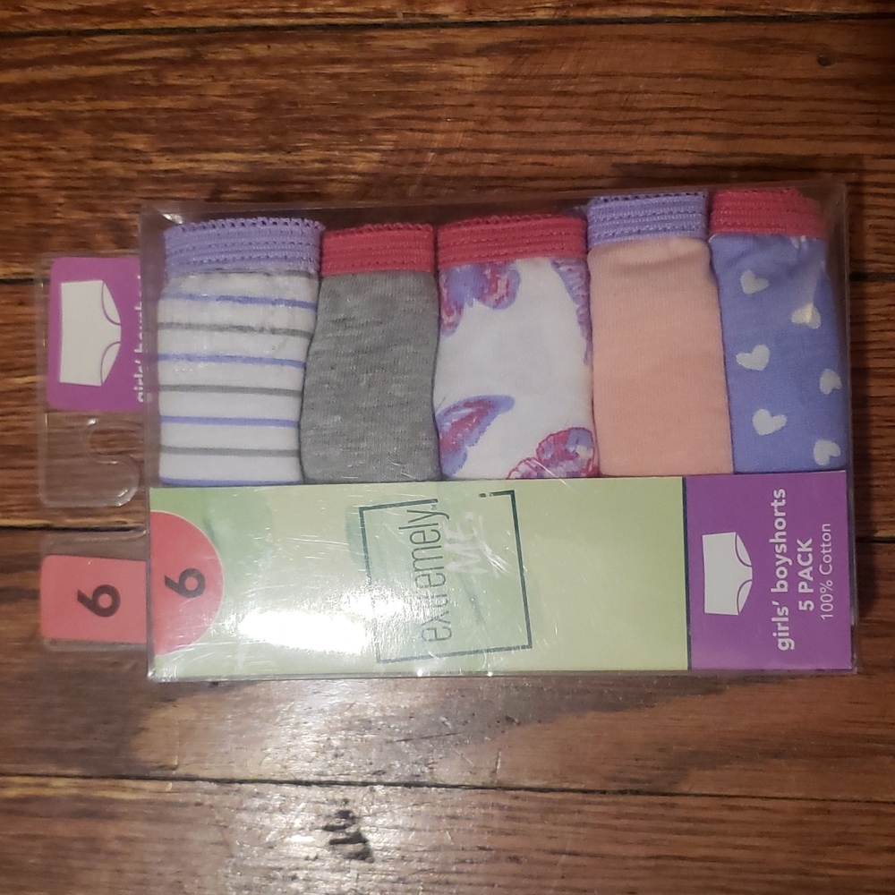 GIRLS BOYSHORTS 5 PACK UNDERWEAR